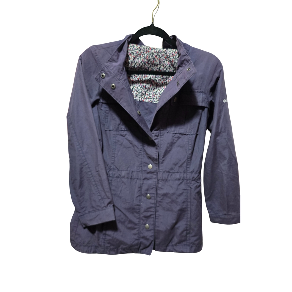 Columbia Arcadia II Jacket Purple Floral Lined Women's Size XSmall